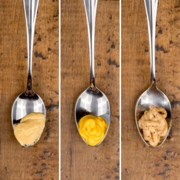3 spoons full of mustard